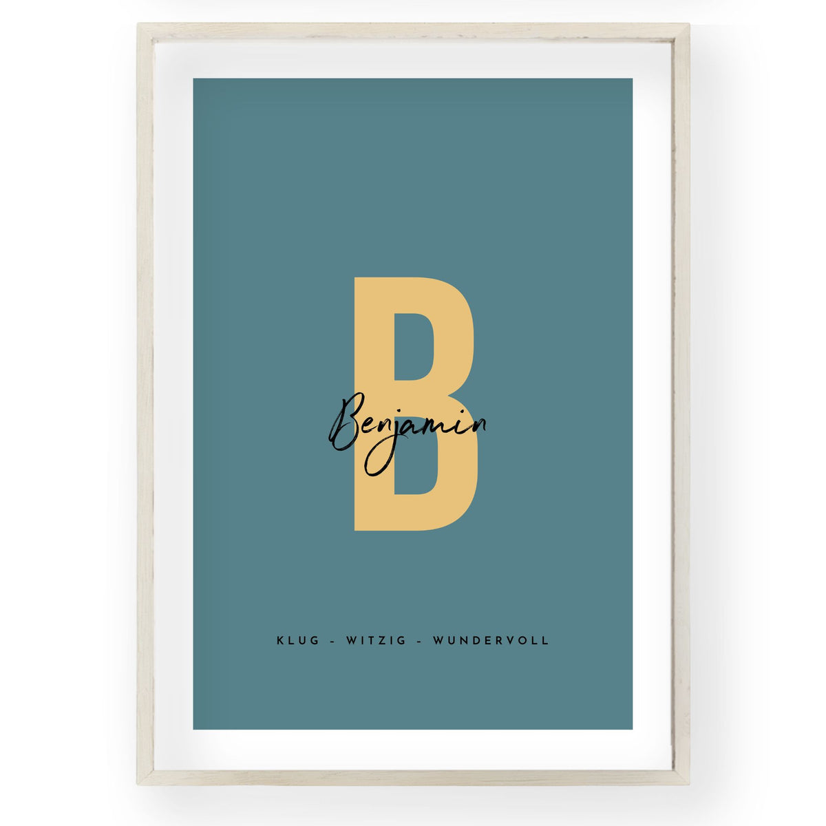 Personalized Initial Poster