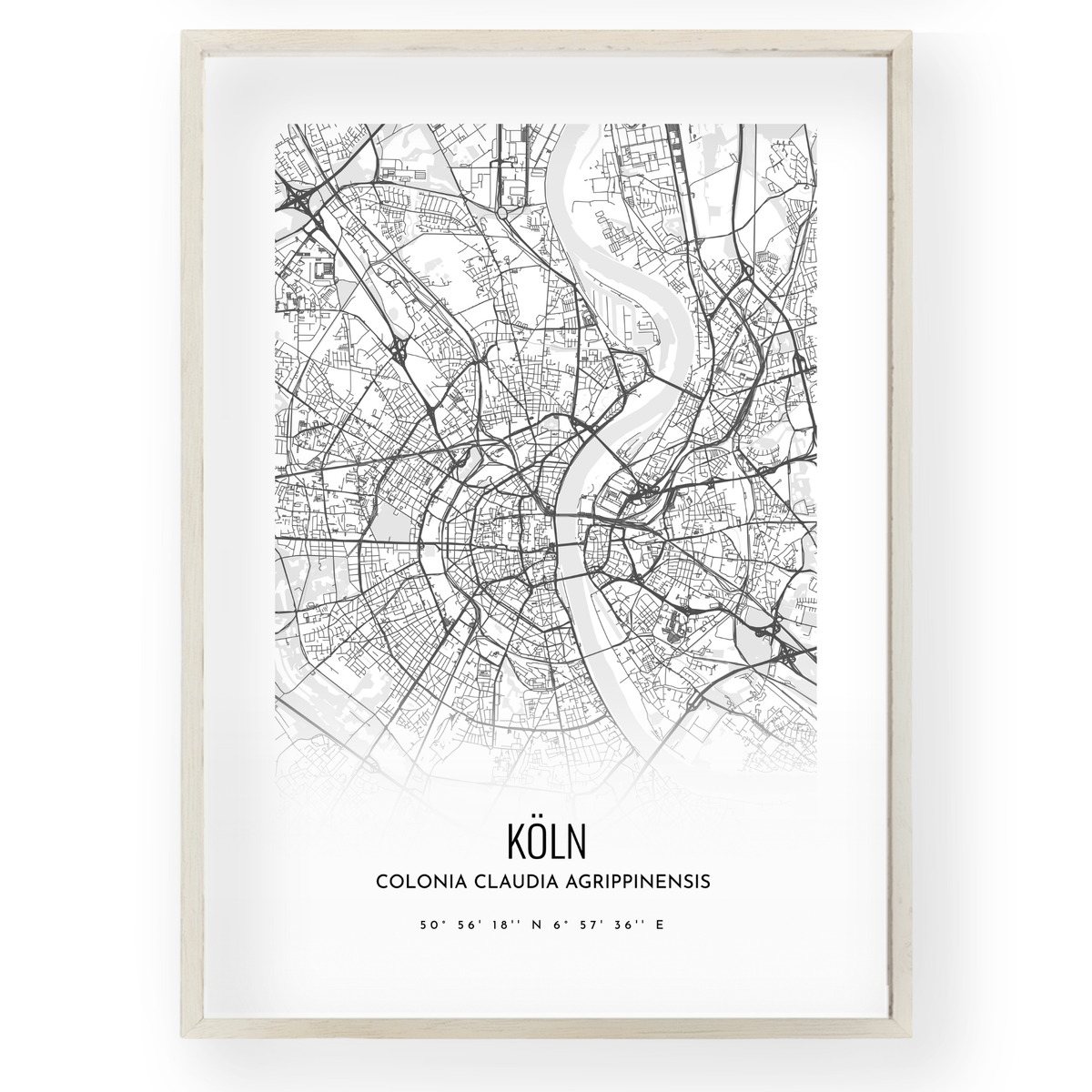 Minimal Map Poster