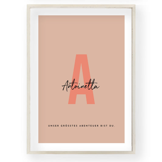 Personalized Initial Poster
