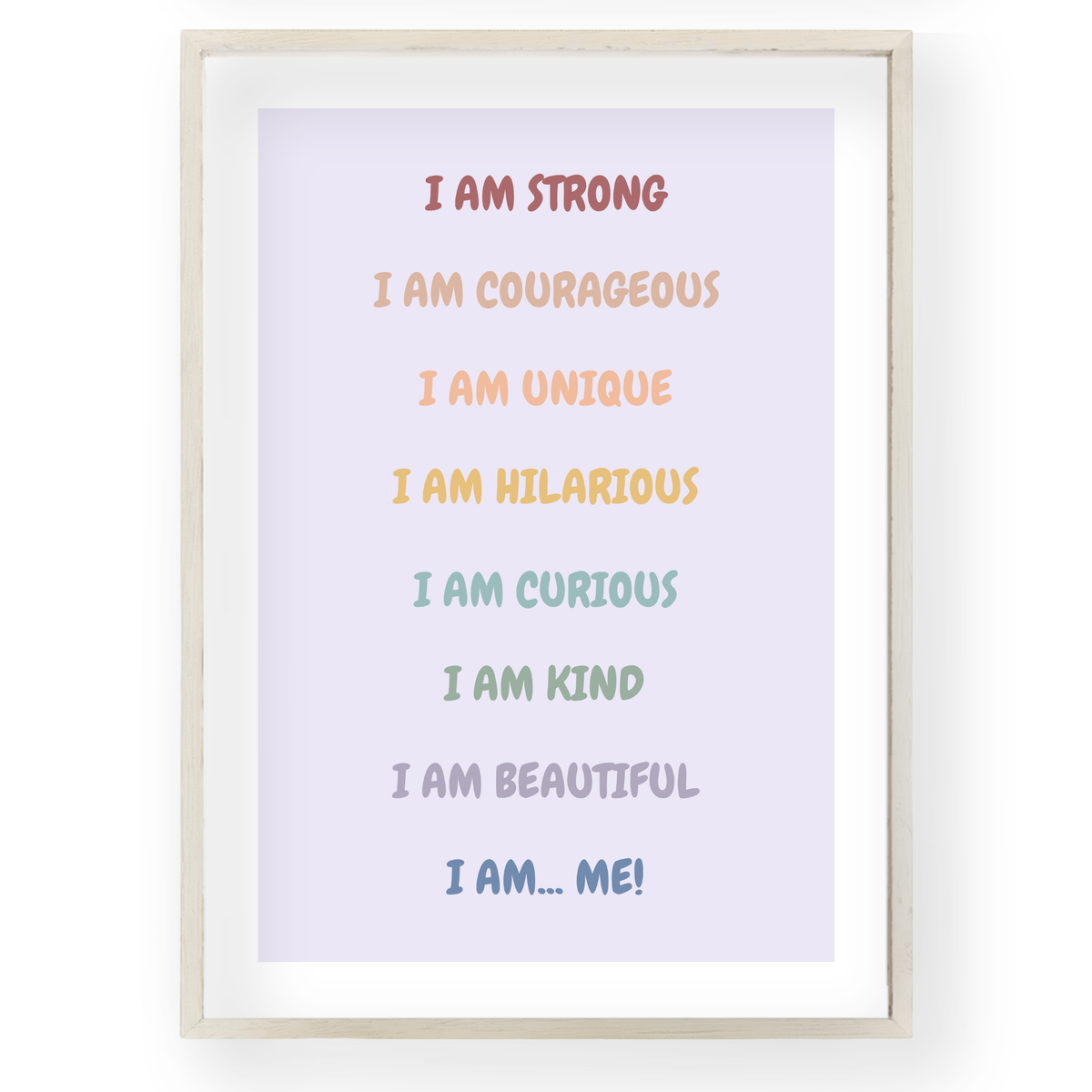 Kids' Affirmation Poster